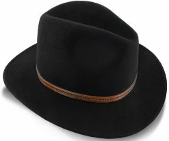 Women Big Sur - Walrus Hats Dark Brown Wool Felt Safari Hat