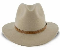 Women Big Sur - Walrus Hats Dark Brown Wool Felt Safari Hat