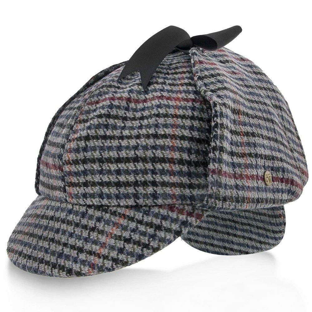 Cheap ๐งจ Fox & Hound - Walrus Hats Multi-colored Wool Blend Checkered Sherlock Holmes Deerstalker Hat Men ๐ 3 Fox & Hound - Walrus Hats Multi-colored Wool Blend Checkered Sherlock Holmes Deerstalker Hat Men