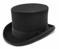 Sir Winston - Walrus Hats Wool Felt 5.25 In. Height English Topper Hat - H7021