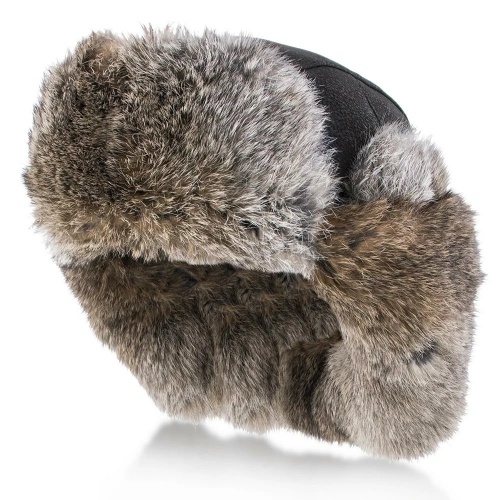 Cheapest ๐ Men Walrus Hats Genuine Rabbit Fur Brown Trapper Hat ๐ 10 Men Walrus Hats Genuine Rabbit Fur Brown Trapper Hat