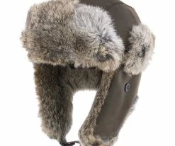 Cheapest ๐ Men Walrus Hats Genuine Rabbit Fur Brown Trapper Hat ๐ 25 Men Walrus Hats Genuine Rabbit Fur Brown Trapper Hat
