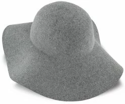 Men Sundial - Walrus Hats Grey Wool Felt Wide Brim Crushable Hat - H7011
