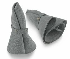 Men Sundial - Walrus Hats Grey Wool Felt Wide Brim Crushable Hat - H7011