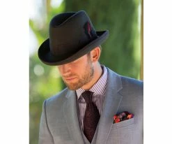 Buy โญ Dashing - Scala WF545 Wool Felt Homburg Hat ๐ 124 Dashing - Scala WF545 Wool Felt Homburg Hat