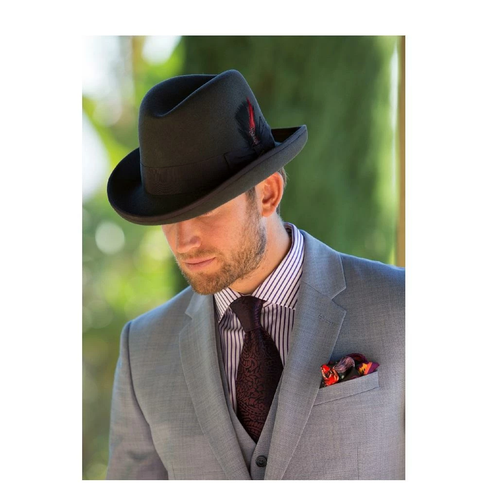 Buy โญ Dashing - Scala WF545 Wool Felt Homburg Hat ๐ 62 Dashing - Scala WF545 Wool Felt Homburg Hat