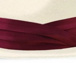 Fashionable Hats Women Satin Hat Band - 3-Pleat With 2-End Hooks