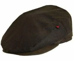 Barrow - Woolrich W8413 Brown Waxed Cotton Ivy Cap W/ Flannel Earlaps