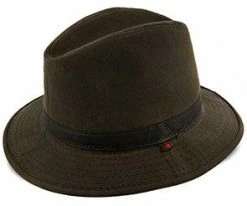 Trumpet - Woolrich W8416 Brown Waxed Cotton Safari Hat W/ Earlaps