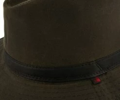 Trumpet - Woolrich W8416 Brown Waxed Cotton Safari Hat W/ Earlaps