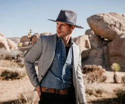 Men Four Points Stetson Panama Hat